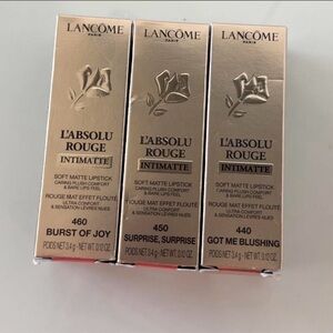 Lancome L'Absolu Rouge Intimatte Lipstick Trio - Gold